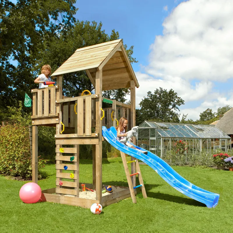 Jungle Gym - Legetårn Palace 2.1 Basis 145/180 cm Platform ekskl. Rutsjebane