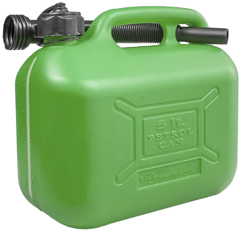 Sprehn benzindunk heavy duty, grøn plast 5ltr