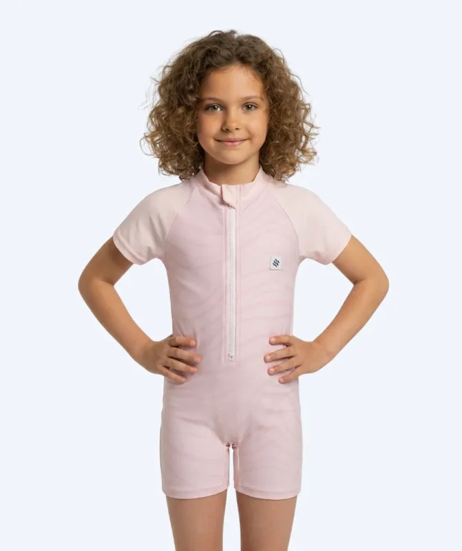 Watery UV-dragt til børn - Fjord Kortærmet Rashguard - Pink - UV badetøj