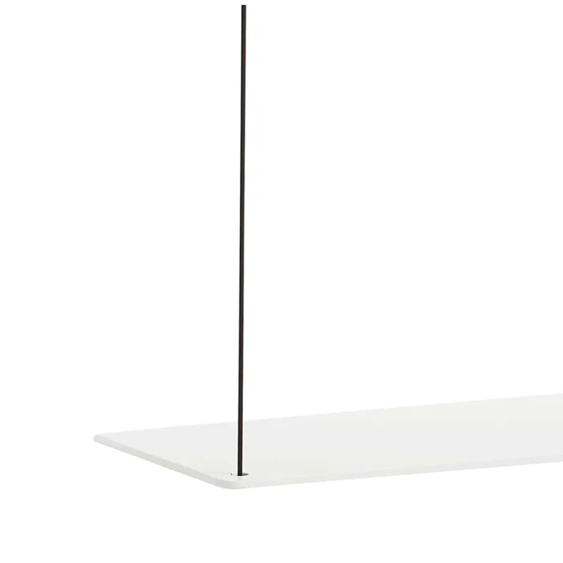 WOUD Stedge tilføjelseshylde - hvid egetræ og metal (60 cm)