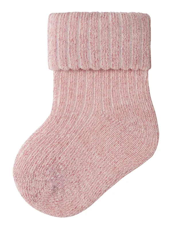 Name It - Nobba Glitter Sock - Lotus - 50/56