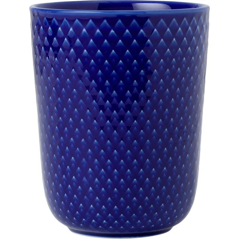 Lyngby porcelæn Rhombe Krus 33 cl Mørkeblå