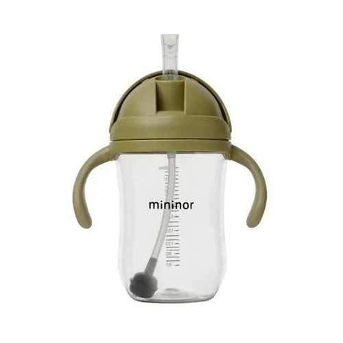 Mininor, Sugerørskop - Drypfri, 330 Ml, Mosgrøn