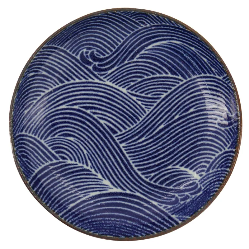 Tokyo design studio Seigaiha tallerken 15,8 x 2,5 cm, blå