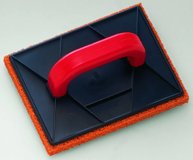 Pudsebræt, 20mm rødt gummi 185x245mm