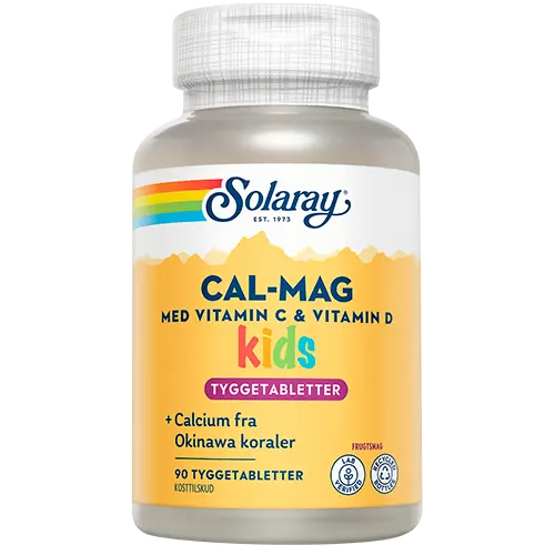 Solaray Cal-Mag Kids (90 tyggetabletter)