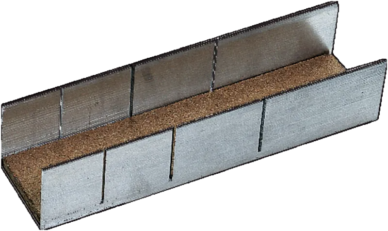 Skærekasse i aluminium 245×60×45 mm