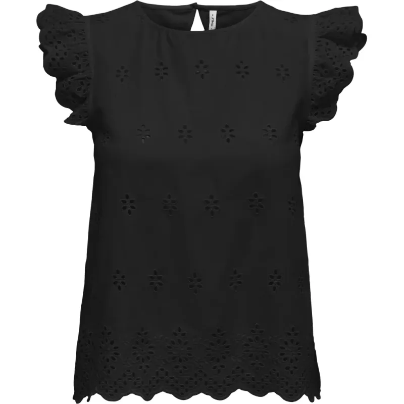ONLY dame bluse ONLLOU - Black