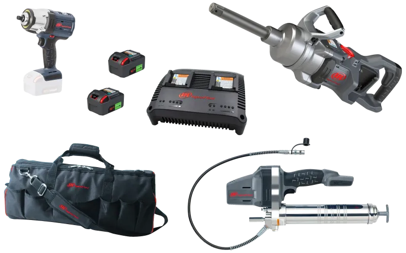 I-R 20V kombosæt, 3 maskiner + 2 batterier