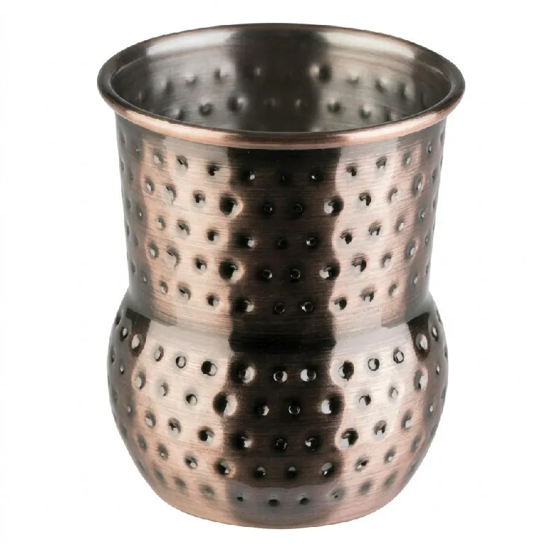 Barrel Krus Mini Shot- Hammeret Antik Kobber 4stk