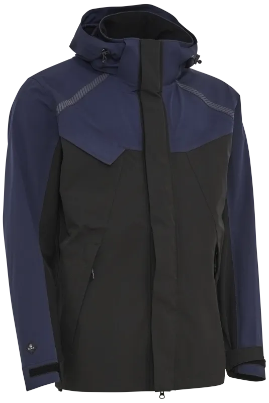Arbejdsjakke stretch 3-lags 186101 navy Str./sort Str. 4XL