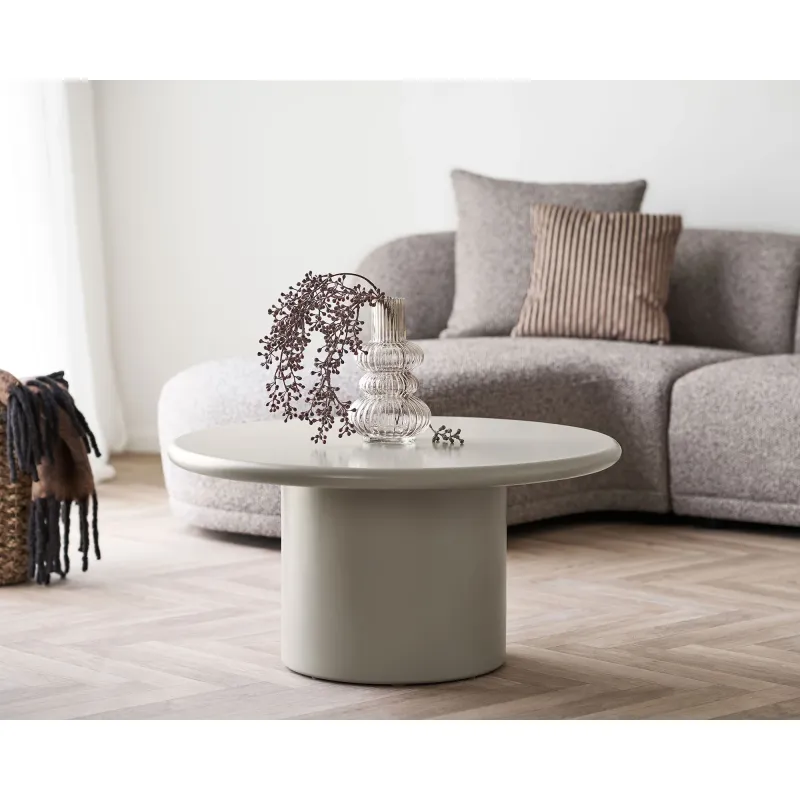 House Nordic - Nagano Sofabord, Sand, Ø80cm