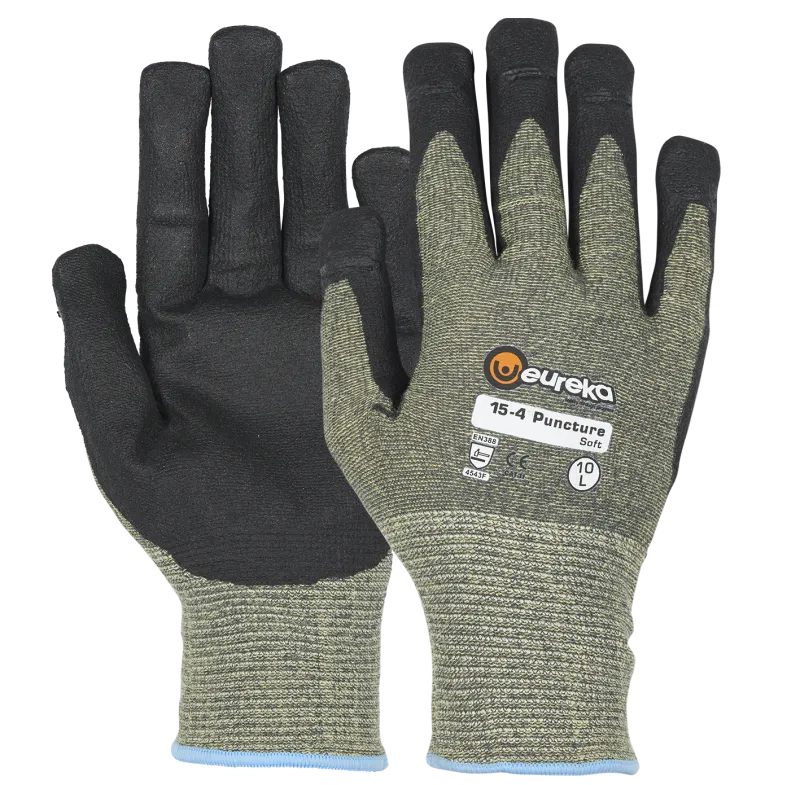 Handske 15-4P Puncture Soft Cut F, str. 8