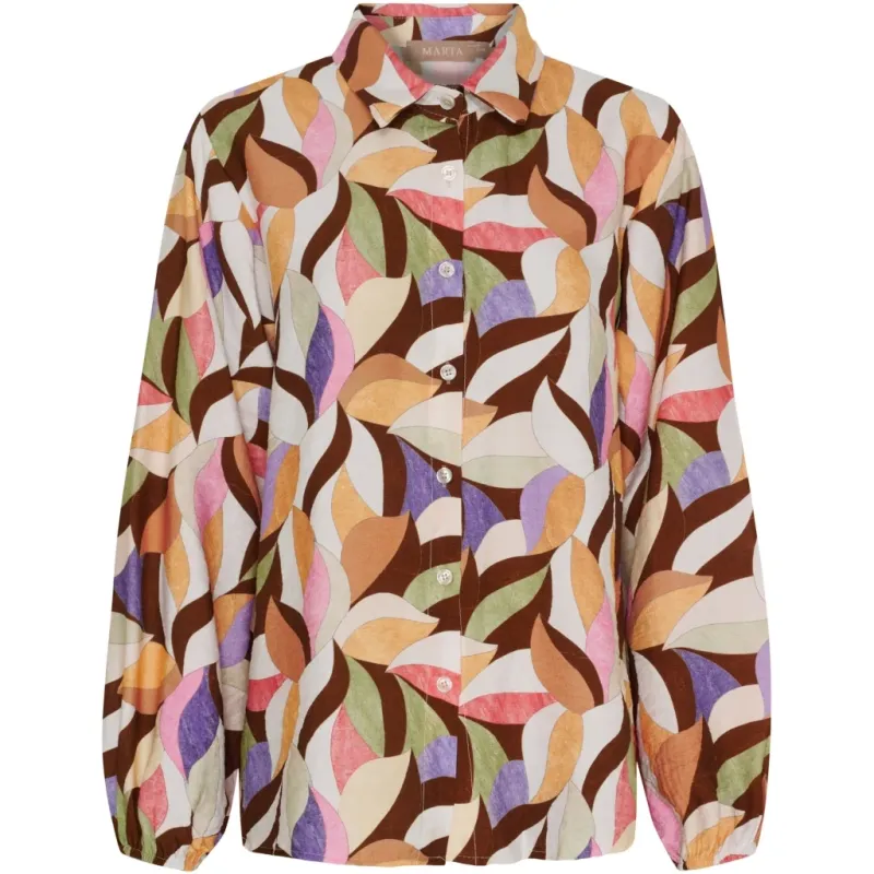 Marta du Chateau dame skjorte MdcAntares 7706 - Caramel2999tps