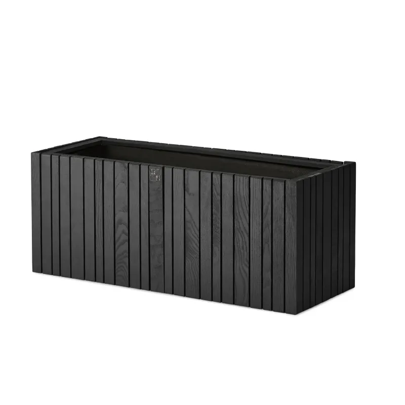 Squarely Copenhagen - GrowWIDE plantekasse 60x22 cm, Sort Ask - Sort Ask