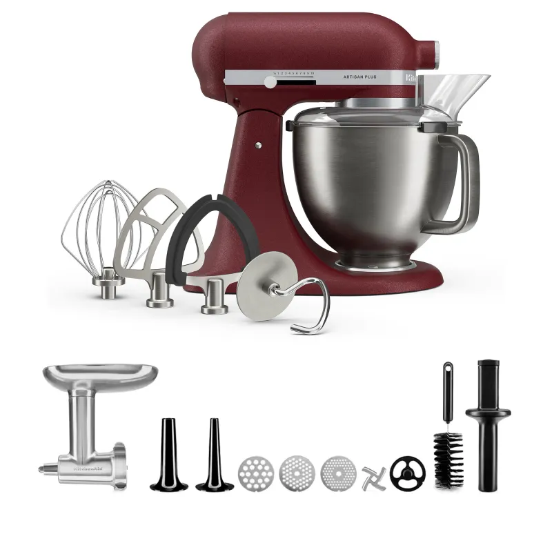 Kitchenaid Artisan Plus køkkenmaskine med kødhakker 4,7 liter, sun dried tomato