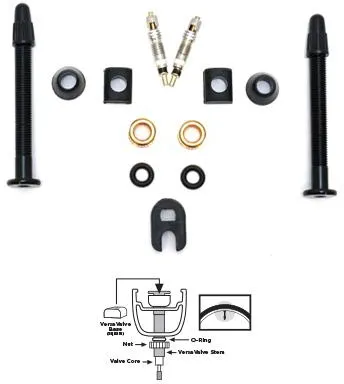 Orange Seal Versa Valve Stems - 32mm