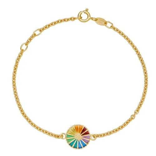 Lund Marguerit armbånd med farverig Marguerit - 17 til 19 cm