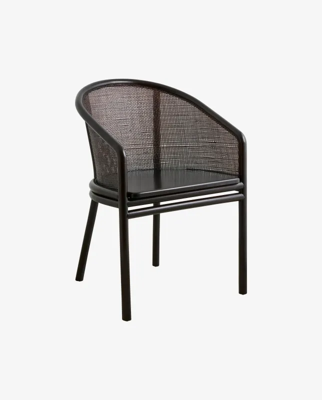 Nordal - MOSSO spisebordsstol  -  sort  -  B58 × D54 × H77 cm