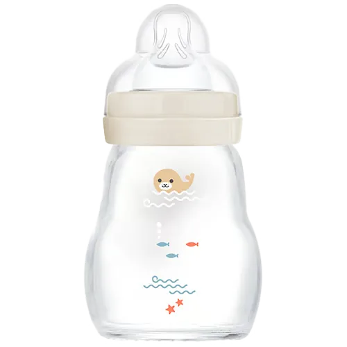 MAM Feel Good Glass Bottle Ass. Farver (170 ml)