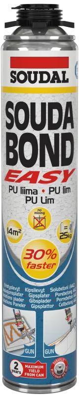 Soudal Soudabond Easy Gun PU-skumlim 750ml NBS
