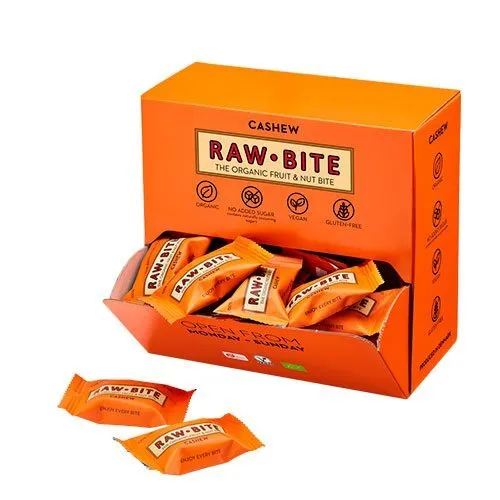 RAWBITE Officebox Cashew 45x15g Økologisk