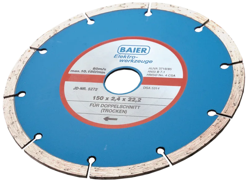Baier diamantskæreskive beton 'blå' 150mm