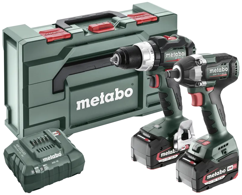 Combo-sæt 2.9.3 18V: BS18LTBL+SSW18LT300BL+2×5,2Ah