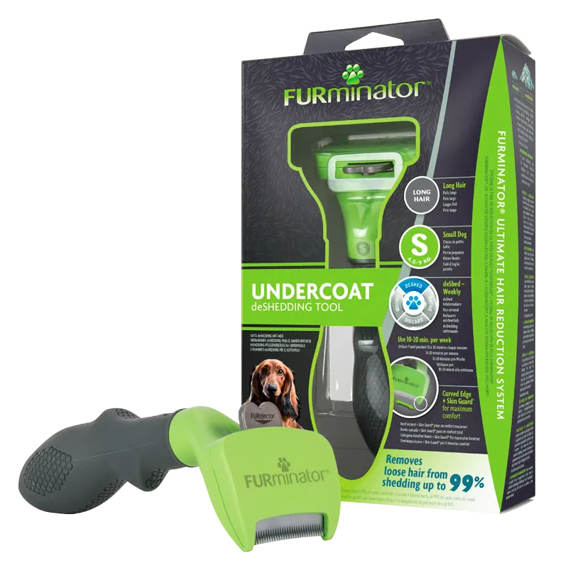 FURminator Deshedding Børste Til Små Hunde Langt Pels (1 stk)