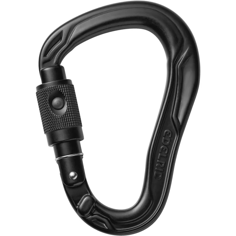 Edelrid HMS Bullet PermaLock Karabinhage, sort