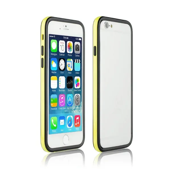 iPhone 6/6S Dual bumper. Gul / sort.