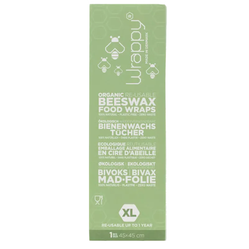 Wrappy Økologisk Genanvendeligt Bivoks Madindpakning X-Large (1 stk)