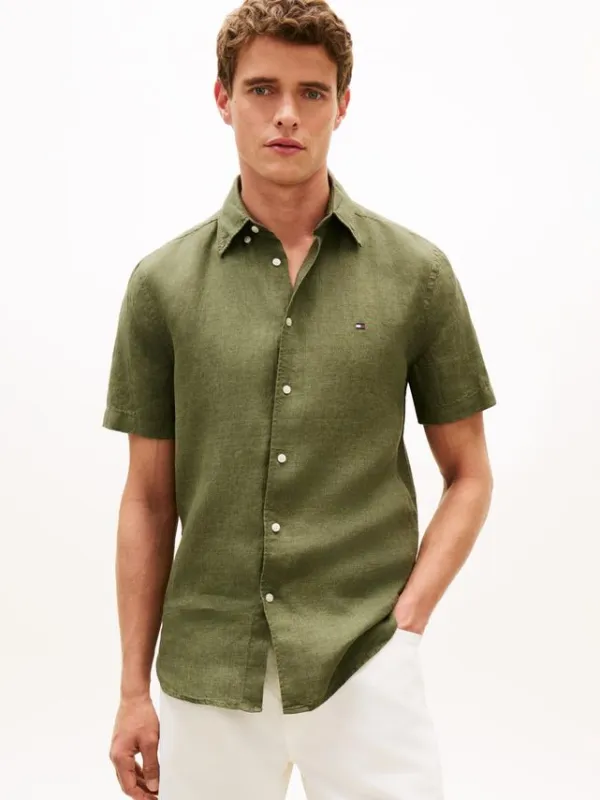 PIGMENT DYED LINEN RF SHIRT S/S