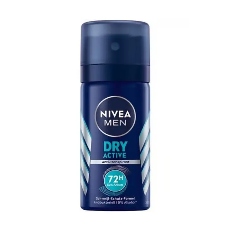 Nivea - Men Dry Active Deodorant 72 HR Travel Spray - 35 ml