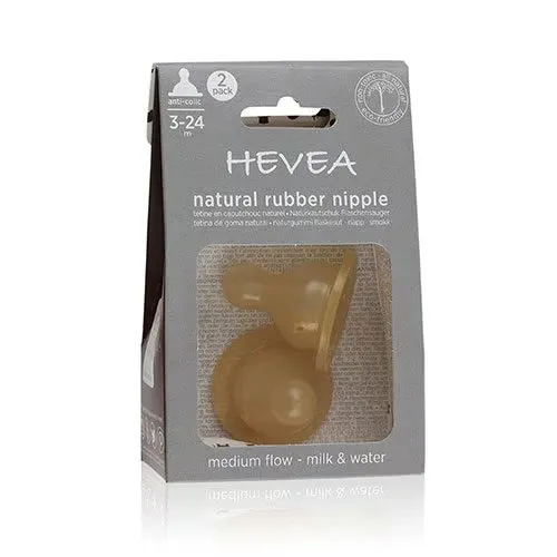 Hevea Flaskesutter Medium Flow (2 stk)
