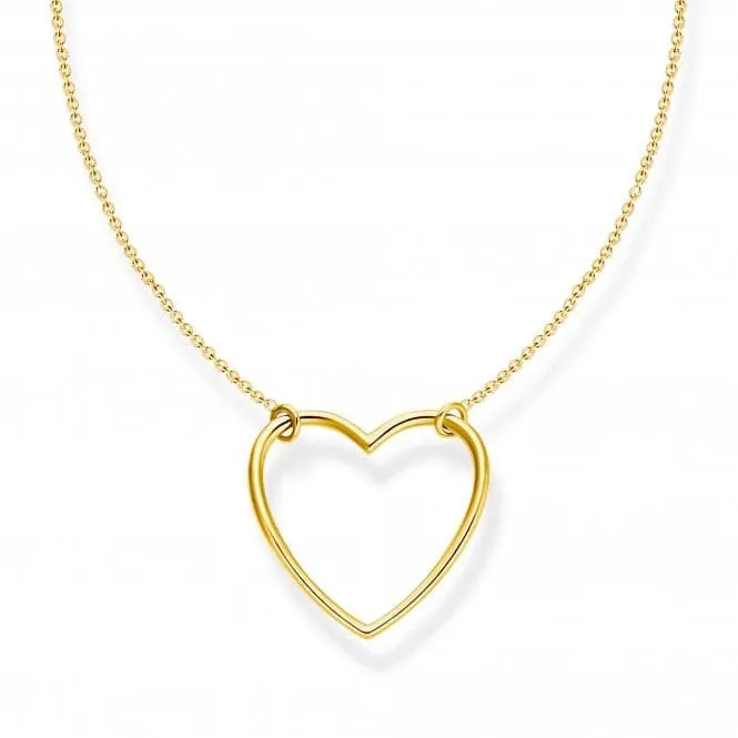 Thomas Sabo Heart Guld halskæde 45cm