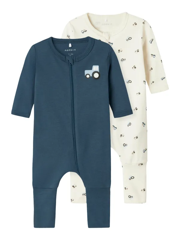 Name It Nightsuit 2 pak Tractor - Jet Stream - 50 cm