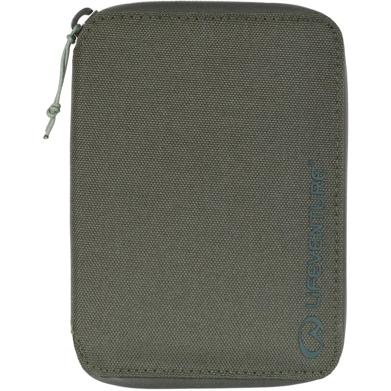 Lifeventure RFID Mini Travel Wallet i genanvendte materialer, olivengrøn