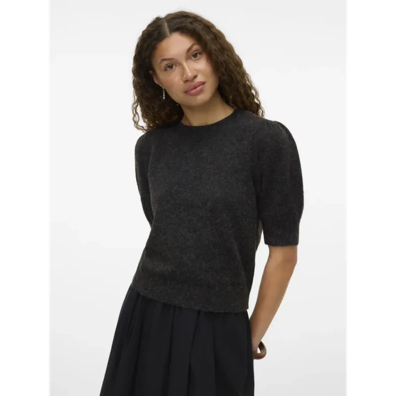 VERO MODA Dame Pullover VMDoffy - Chocolate Torte BLACK MELANGE