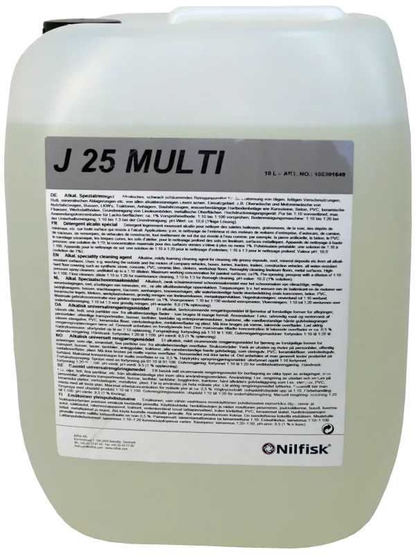Nilfisk J25 Multi alkalisk rengøringsmiddel, 25ltr
