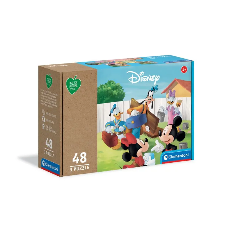 Mickey Mouse puslespil 48 brikker