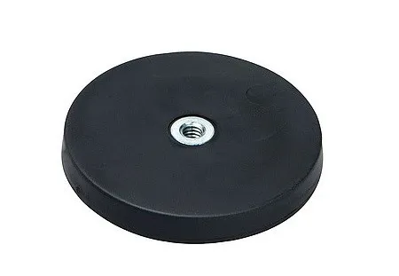 Gummibelagt.NdFeB magnet E854/1 gev.bøsn ø66mm 2 stk.