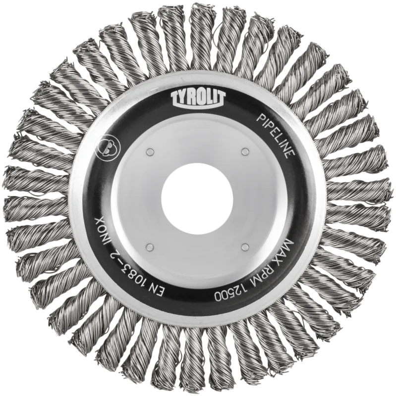 Rundstålbørste 1RDZ 125×6×21×22,2 E0,5INOX PIPELIN