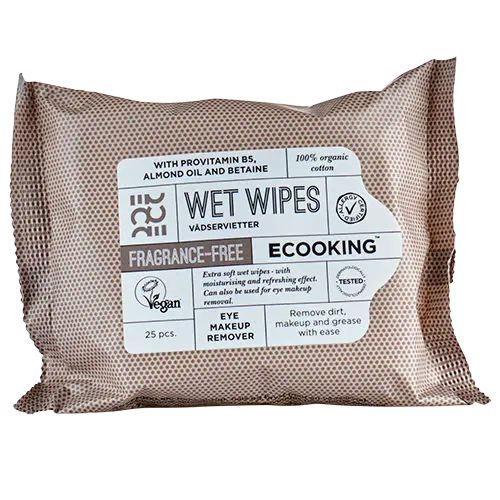 Ecooking Wet Wipes Fragrance Free (25 stk)