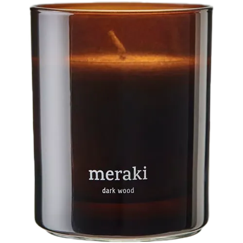 Meraki Duftlys Dark Wood (200 g)