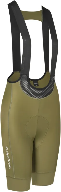 GripGrab Women's PACR Bibshorts - Olive Green