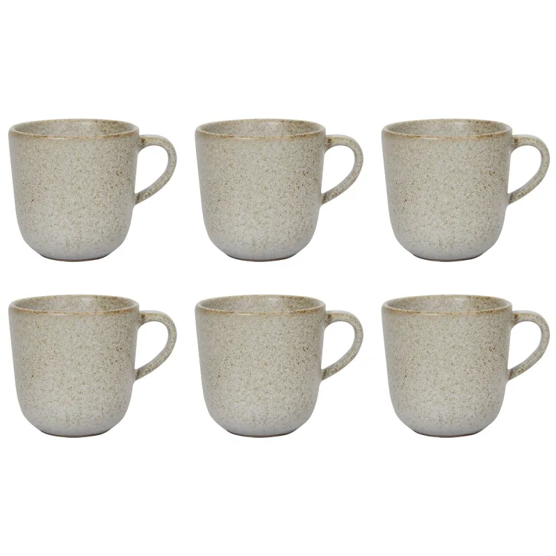 Aida Raw mugg 20 cl, beige, 6 stk.