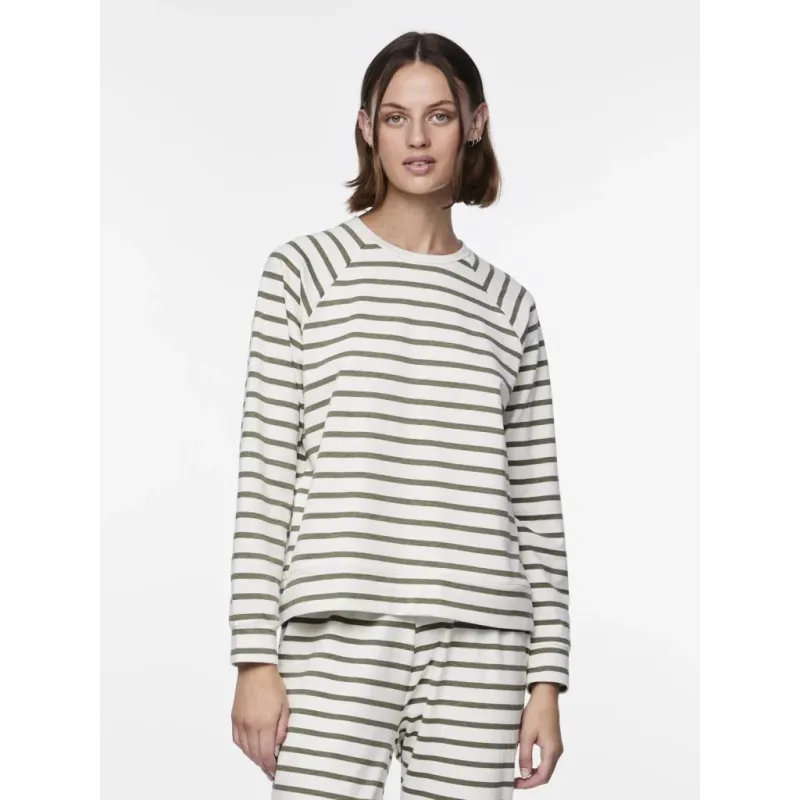 PIECES dame top PCBIBI - Fossil CLOUD DANCER
