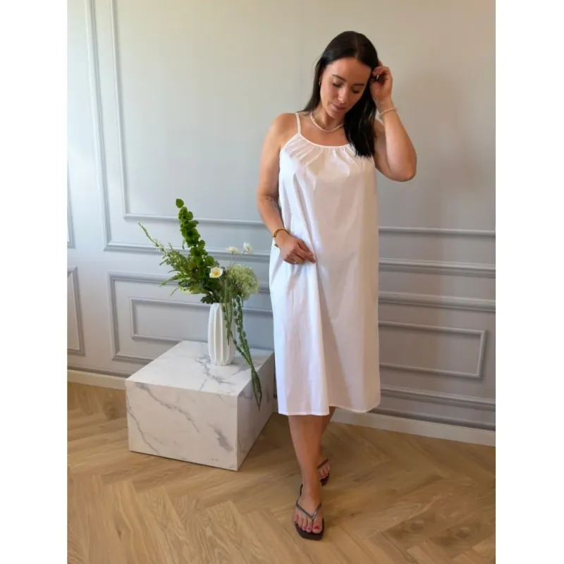 Lululia Dame Kjole LUSilke 8265LU - White