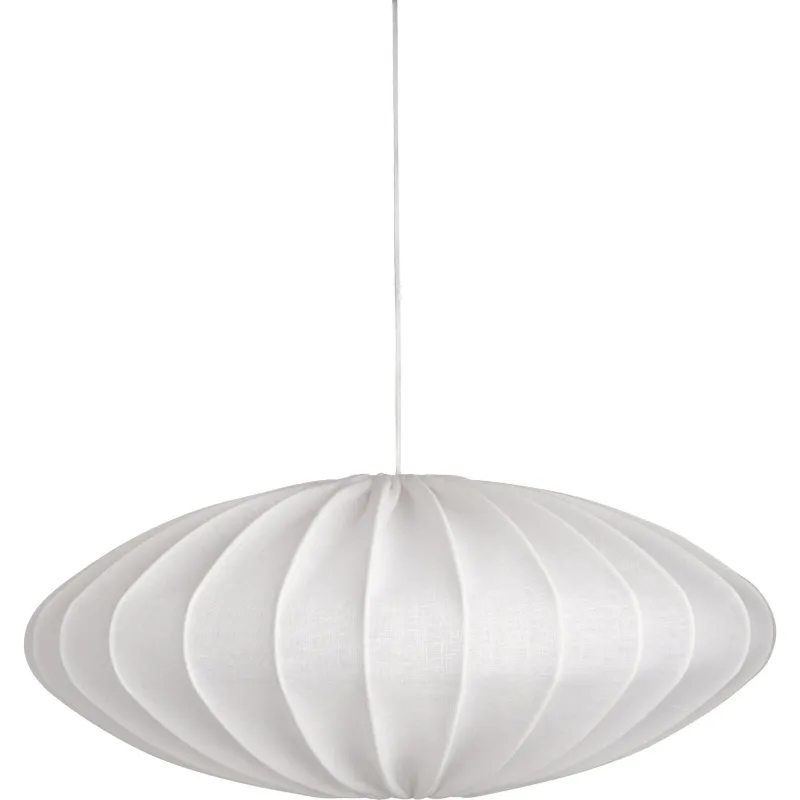 Watt&veke Ellipse loftslampe, 65 cm, hør, hvid